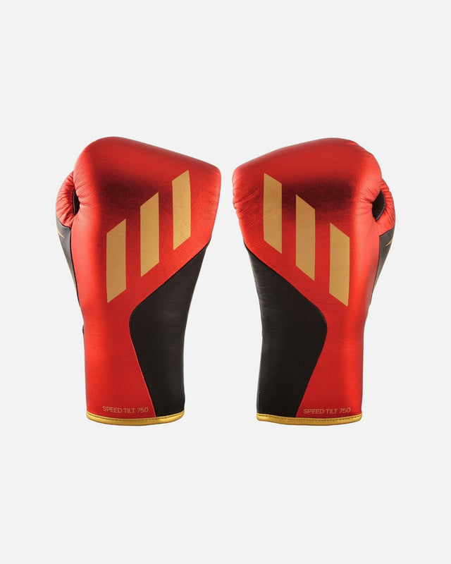 Guantes de boxeo Adidas Speed Tilt 750 – Rojo/Negro/Oro