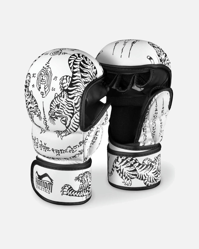 Phantom Athletics MMA-Sparringshandschuhe Muay Thai – Weiß