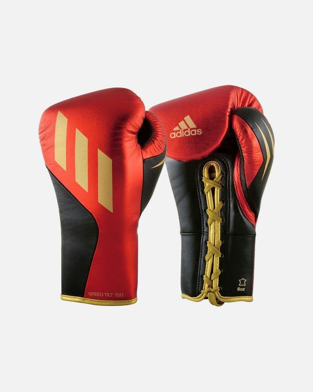 Guantes de boxeo Adidas Speed Tilt 750 – Rojo/Negro/Oro