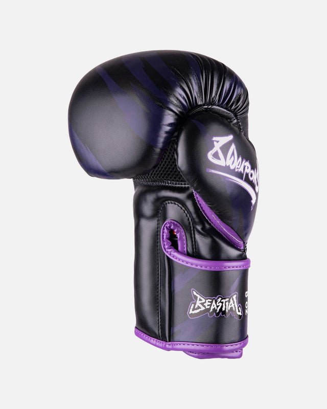 Gants de boxe 8 WEAPONS Beastial Panther Enfant – Noir/Violet