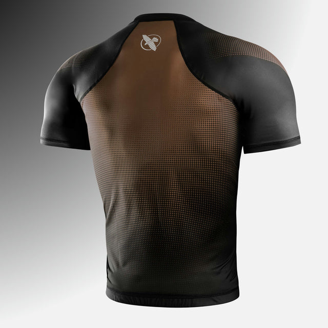 Rashguard Hayabusa Pro Ranked Manga Corta – Marrón