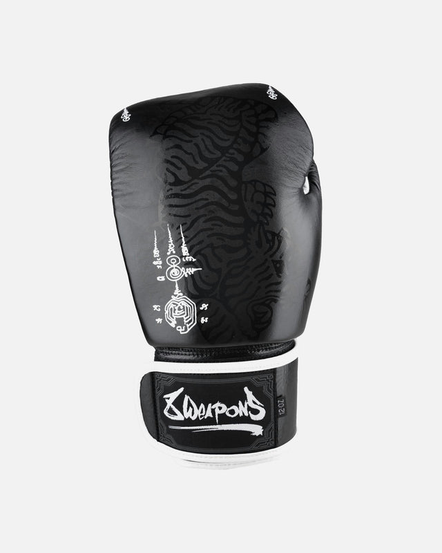 Gants de boxe 8 WEAPONS Sak Yant Big Tiger – Noir