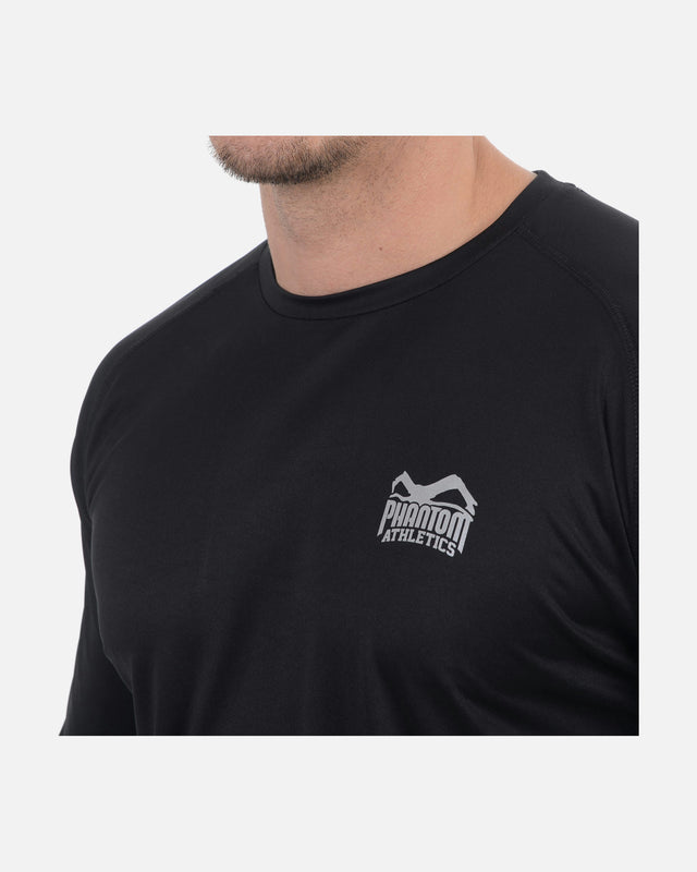 Camiseta de entrenamiento Phantom Athletics Tactic-V Manga Larga – Negro