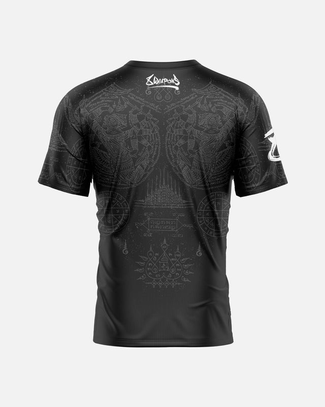 8 WEAPONS T-shirt Hanuman Yant – Noir/Gris