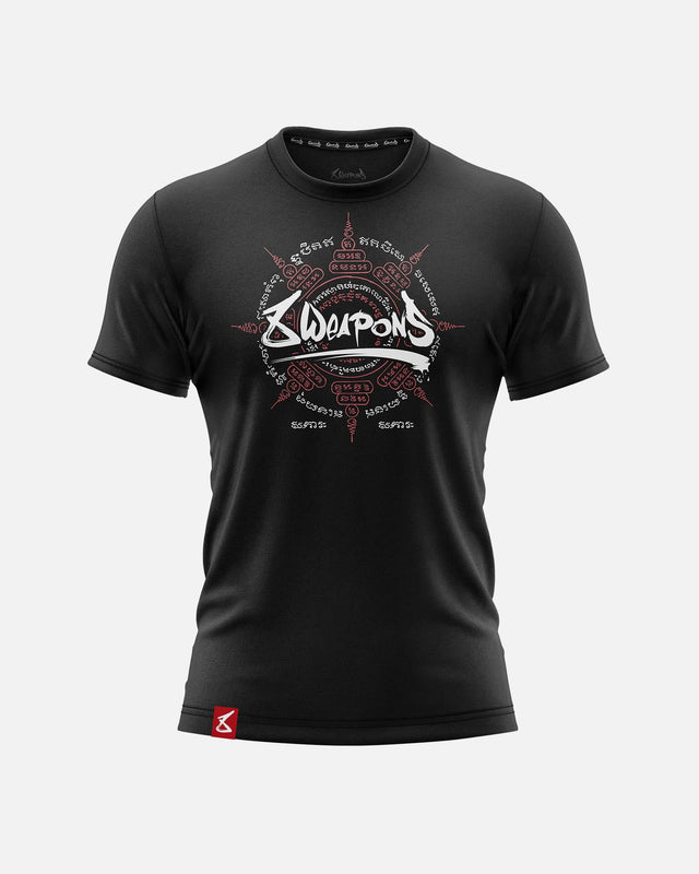 Camiseta 8 WEAPONS 8 Ways Yant 2.0 – Negro/Burdeos