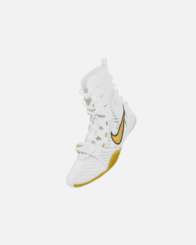 Chaussures de boxe Nike HyperKO 3 – Blanc/Or