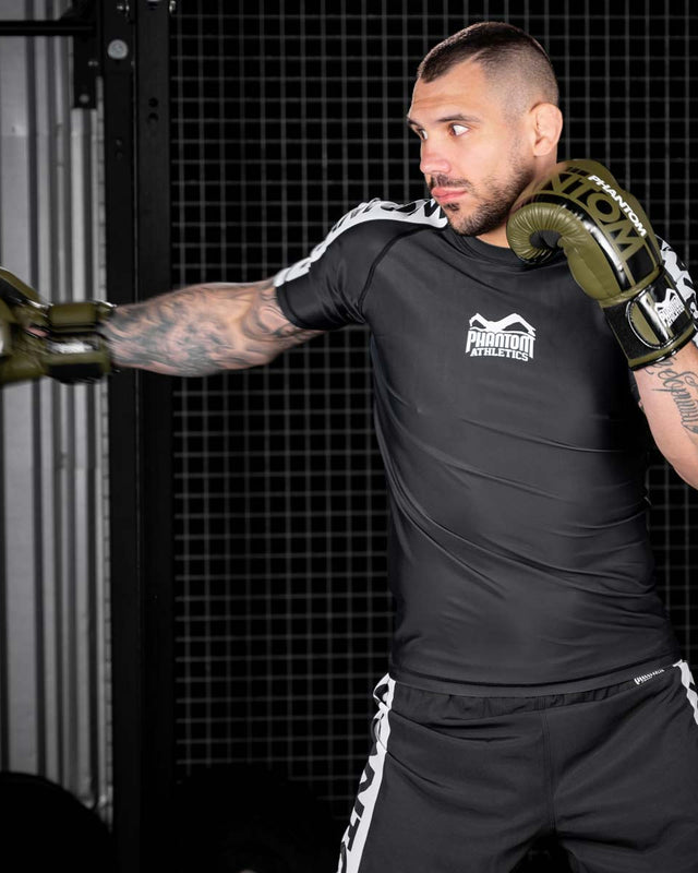 Phantom Athletics Rashguard EVO Apex Maniche Corte – Nero