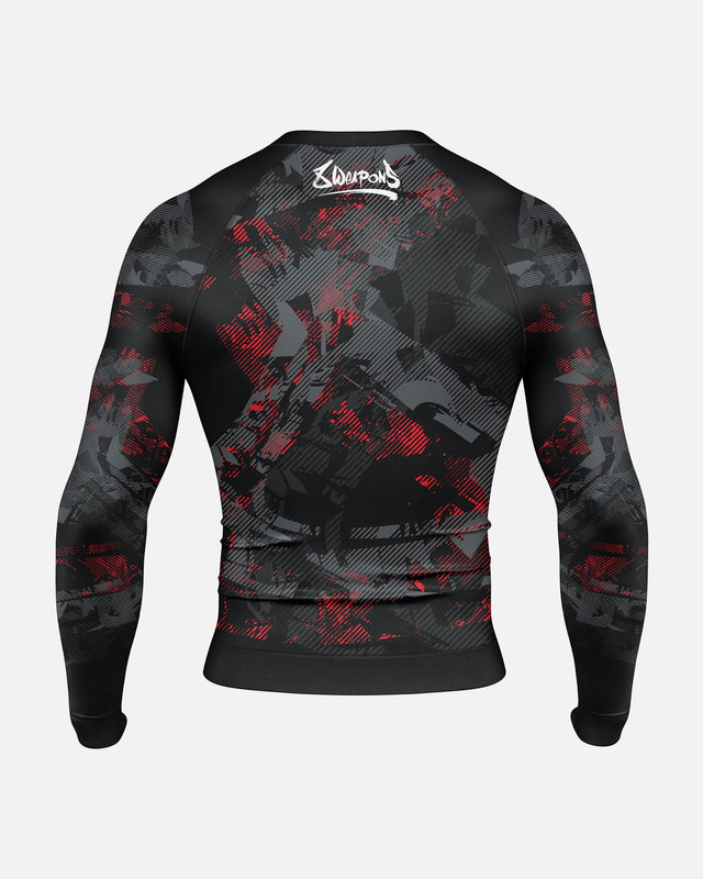 8 WEAPONS Rashguard Hit 2.0 - Black/Red