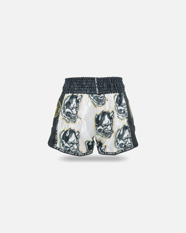 Pantaloncini Muay Thai King Pro Boxing Demon – Bianco