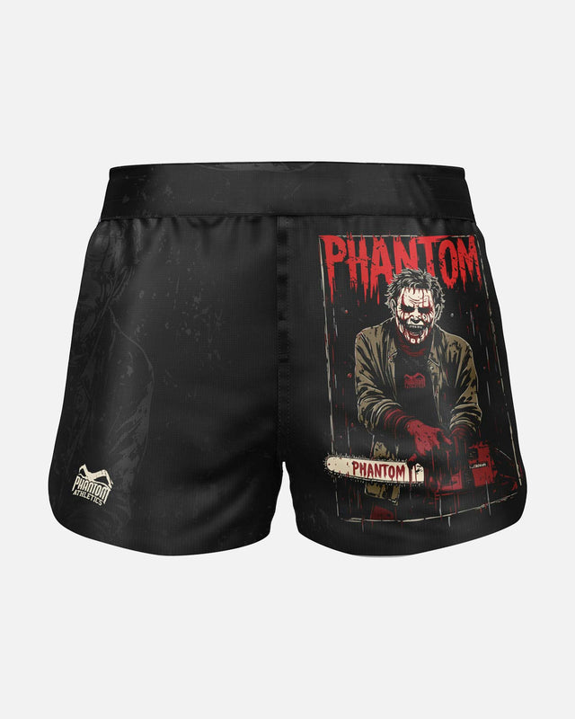 Shorts de MMA Phantom Athletics Fusion-R Chainsaw – Noir/Gris/Rouge
