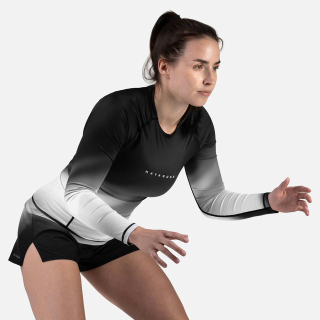 Hayabusa Rashguard Apex Nova Lange Ärmel Damen – Grau