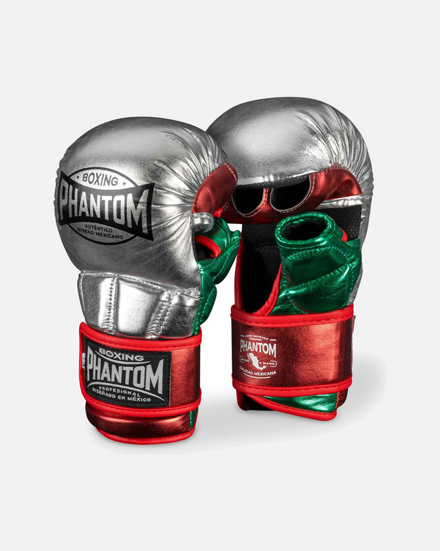 Gants de MMA Phantom Athletics Mexico – Argent/Noir
