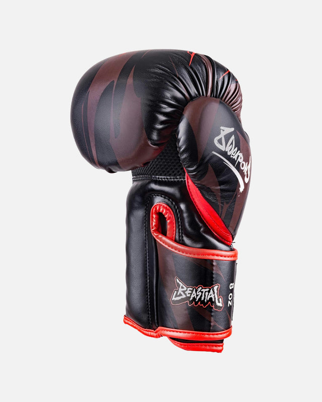 8 WEAPONS Boxhandschuhe Beastial Wolf Kinder – Schwarz/Rot