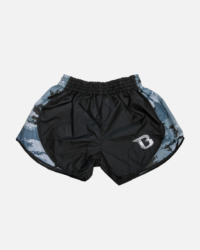 Shorts de Muay Thai Booster Retro Hybrid – Gris