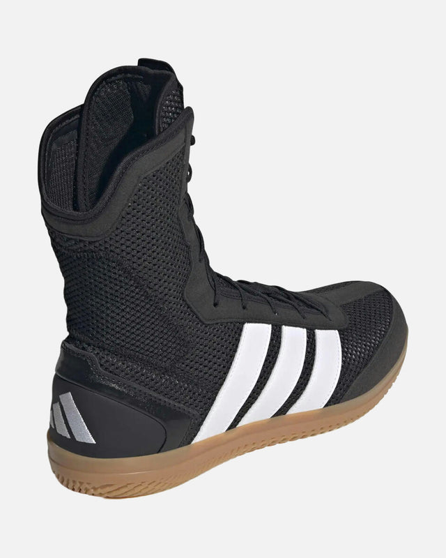 Chaussures de boxe Adidas Box Hog Wide – Noir/Blanc