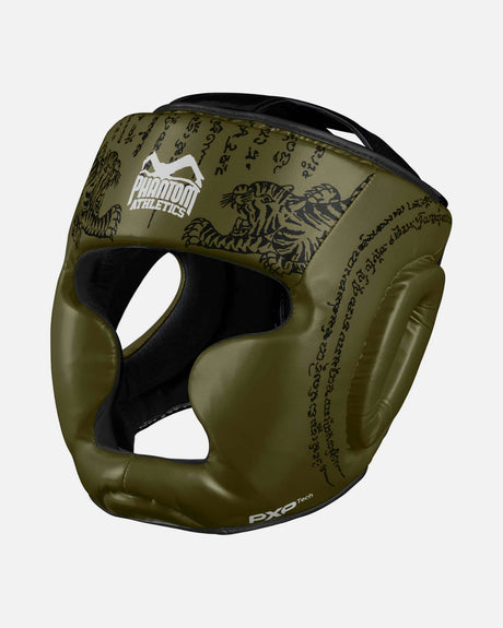 Chránič hlavy Phantom Athletics Muay Thai – Vojenská zelená