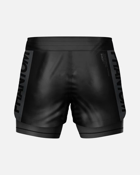 Phantom Athletics Compressie Shorts Fusion 2in1 Apex - Zwart/Grijs
