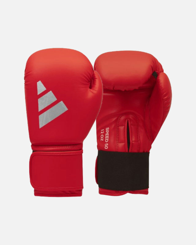 Gants de boxe Adidas Speed 50 – Rouge/Argent