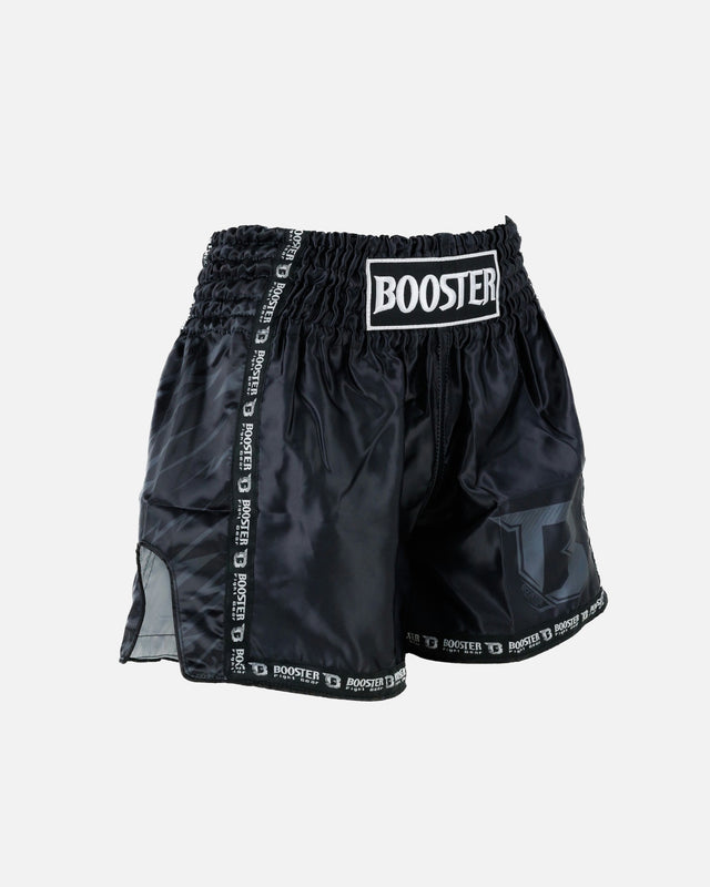 Pantaloncini Muay Thai Booster Combat Series 4 Bambini - Nero