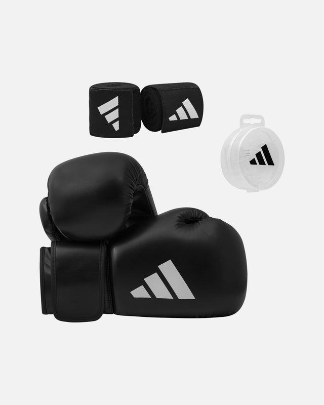 Guantoni da boxe Adidas Set 12oz – Nero/Bianco