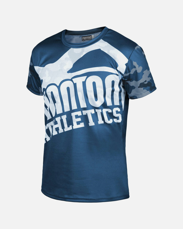 Phantom Athletics Trainingsshirt EVO Warfare - Marineblauw Camo