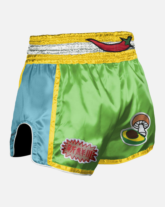 Pantaloncini Muay Thai 8 WEAPONS Yummy – Verde