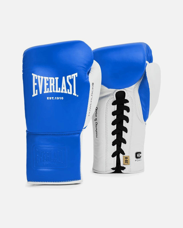 Guantoni da boxe Everlast Powerlock OG Pro – Blu/Bianco