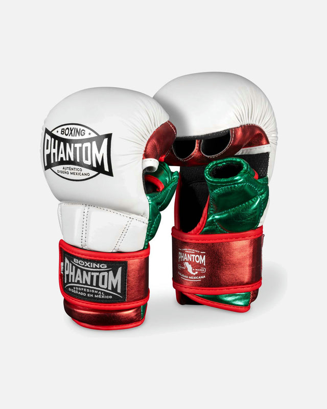 Phantom Athletics MMA Handschoenen Mexico - Zilver/Groen/Rood