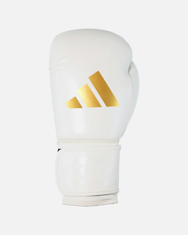 Guantes de boxeo Adidas Speed 50 – Blanco/Oro