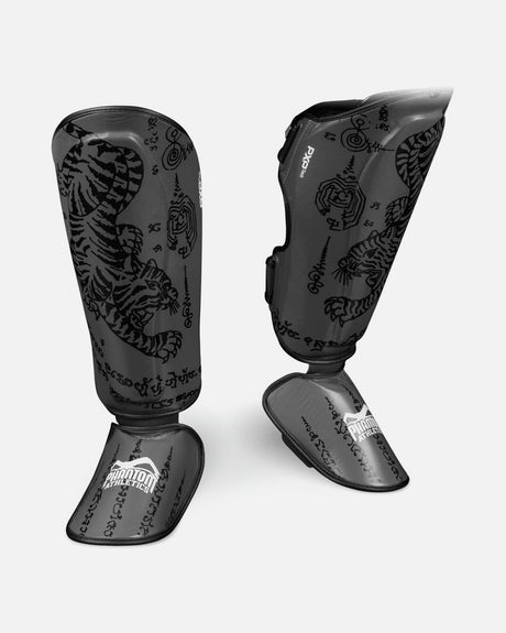Phantom Athletics Skinnebensbeskyttere Muay Thai – Grå