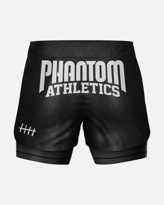 Shorts de MMA Phantom Athletics Fusion 2in1 Serious – Noir
