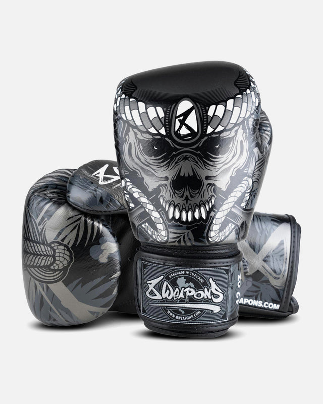 8 WEAPONS Boxhandschuhe Bone Island – Schwarz