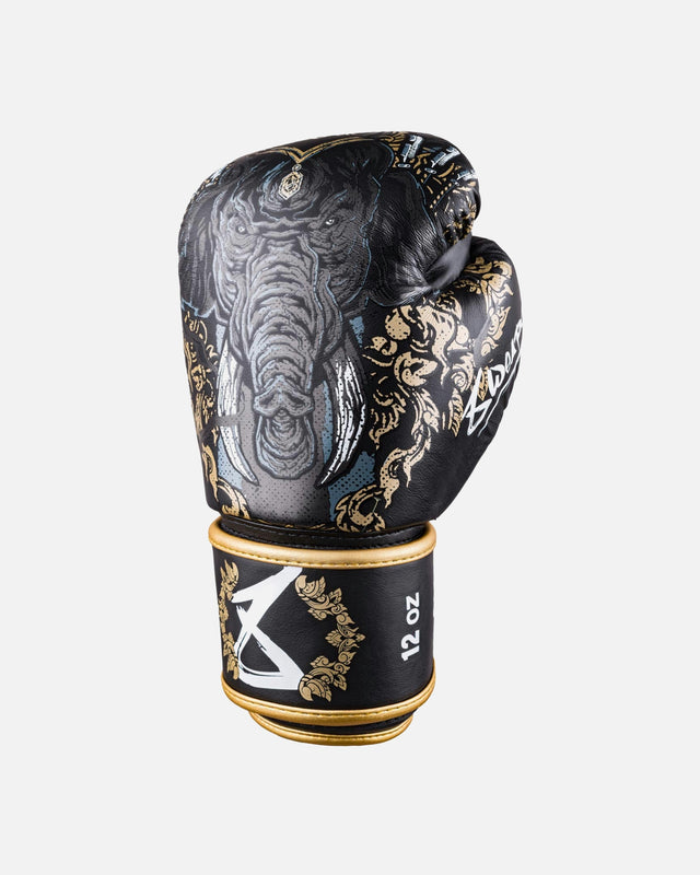 8 WEAPONS Boxhandschuhe Three Elephants 2.0 – Schwarz/Gold