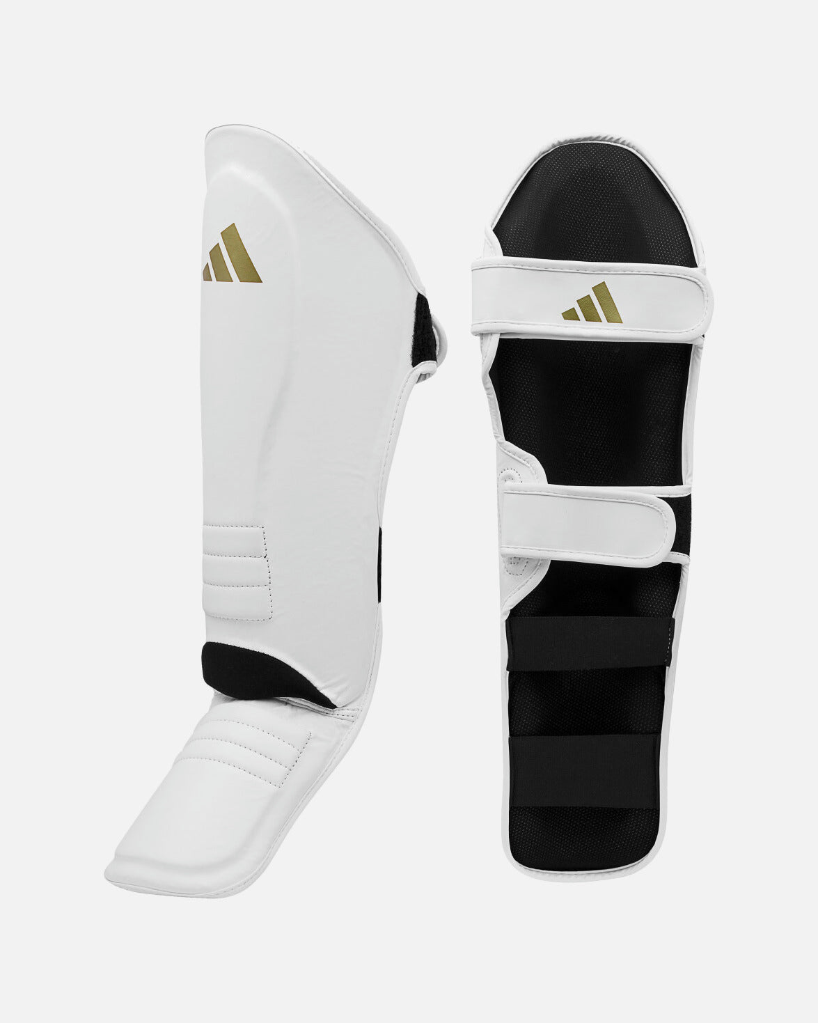 Protège-tibias Adidas Speed Thai Shin-n-Step – Blanc/Or