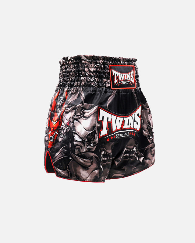 Twins Muay Thai Shorts TTBL Kabuki – Black