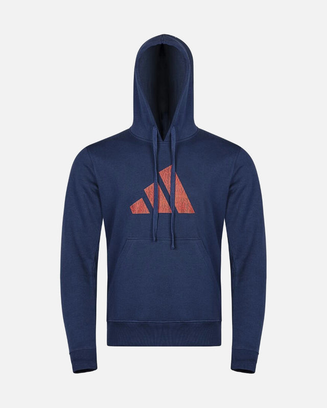 Adidas Hoodie Perfo Script Graphic - Blu