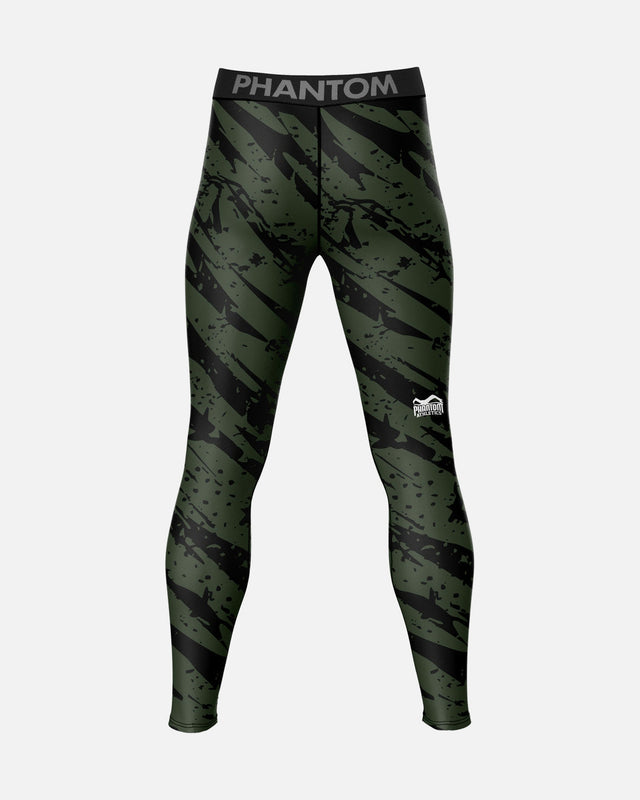 Mallas de compresión Phantom Athletics Camo Tiger – Verde militar