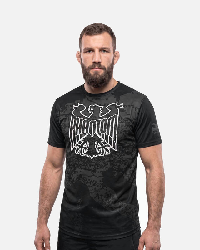 Camiseta de entrenamiento Phantom Athletics EVO Germany Silver Eagle – Negro/Gris