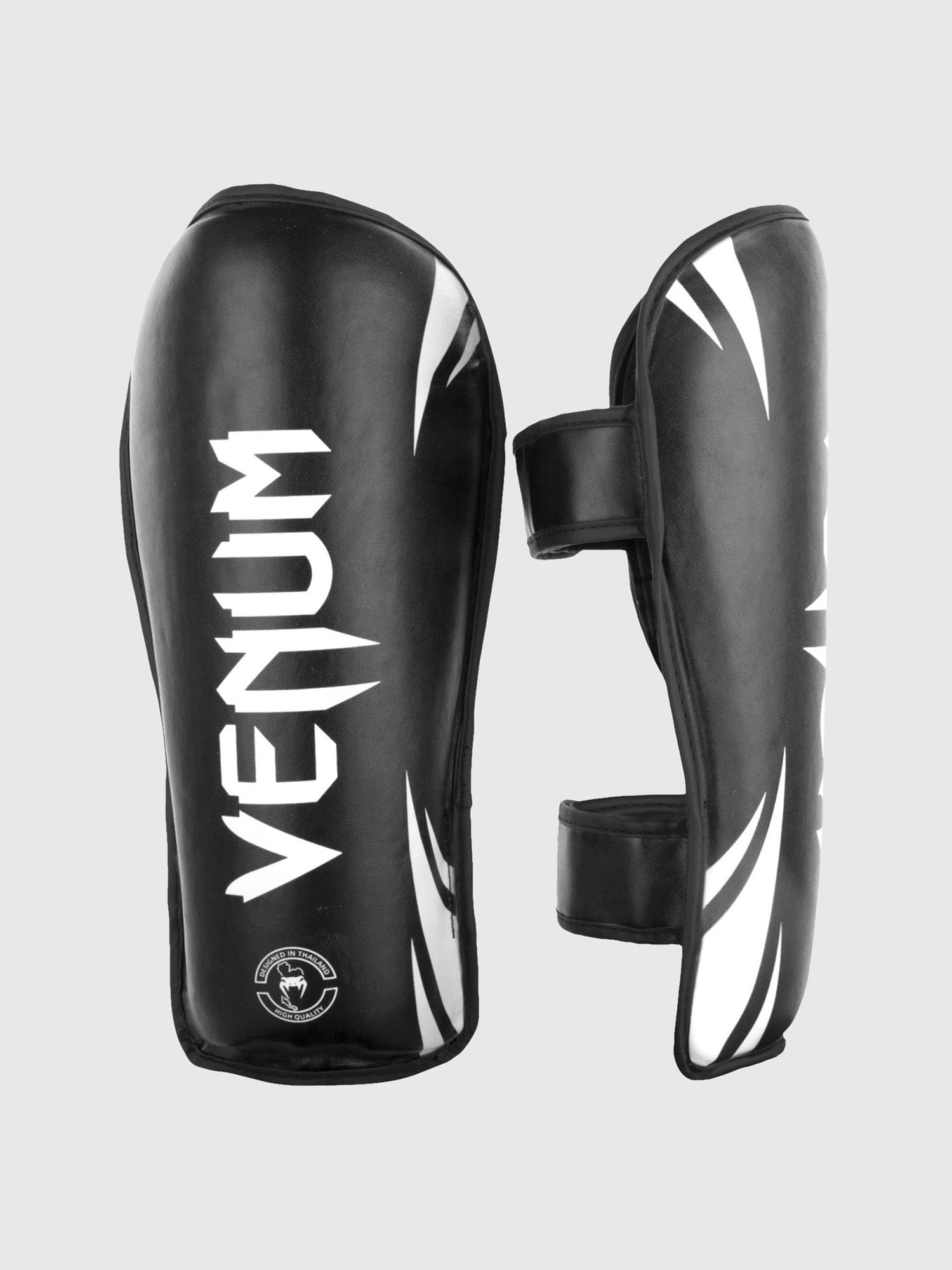 Protège-tibias Venum Challenger – Noir/Blanc
