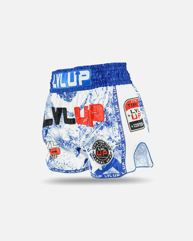 Pantaloncini Muay Thai LVL UP Stadium – Blu