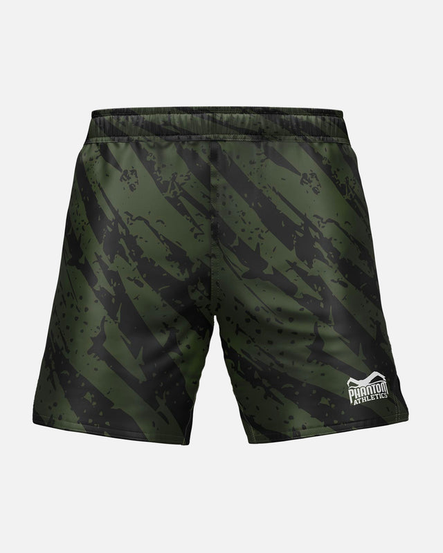 Phantom Athletics MMA Shorts EVO Tiger Camo – Black