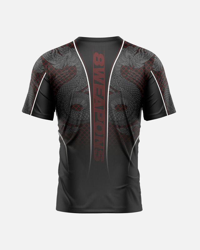 8 WEAPONS T-Shirt Functioneel Naga Yant - Zwart/Rood