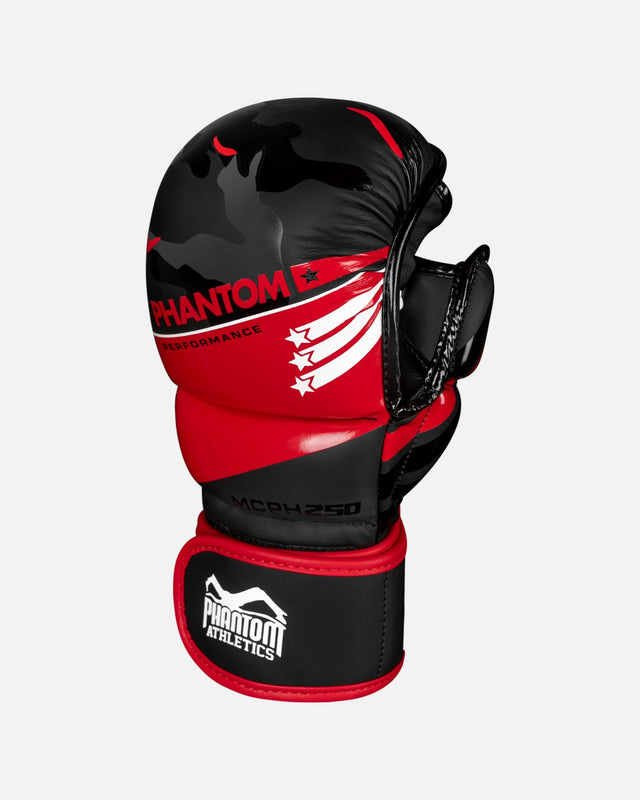 Guanti MMA Phantom Athletics Raider – Rosso/Nero Camo