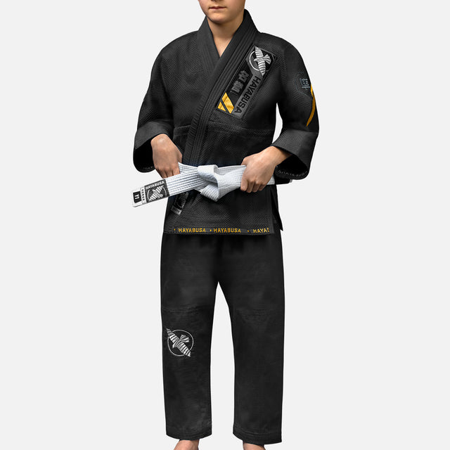 Kimono de BJJ Hayabusa Ascend Niños – Negro