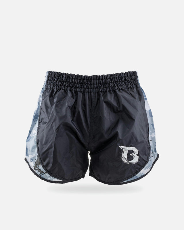 Shorts de Muay Thai Booster Retro Hybrid – Gris