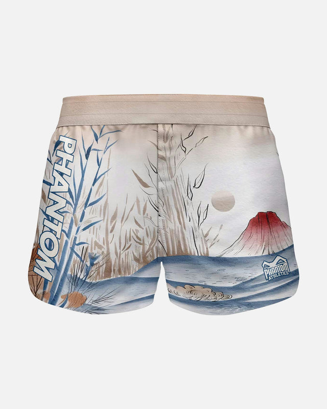 Phantom Athletics MMA Shorts FUSION-R Japan – Beige/Blue/Red