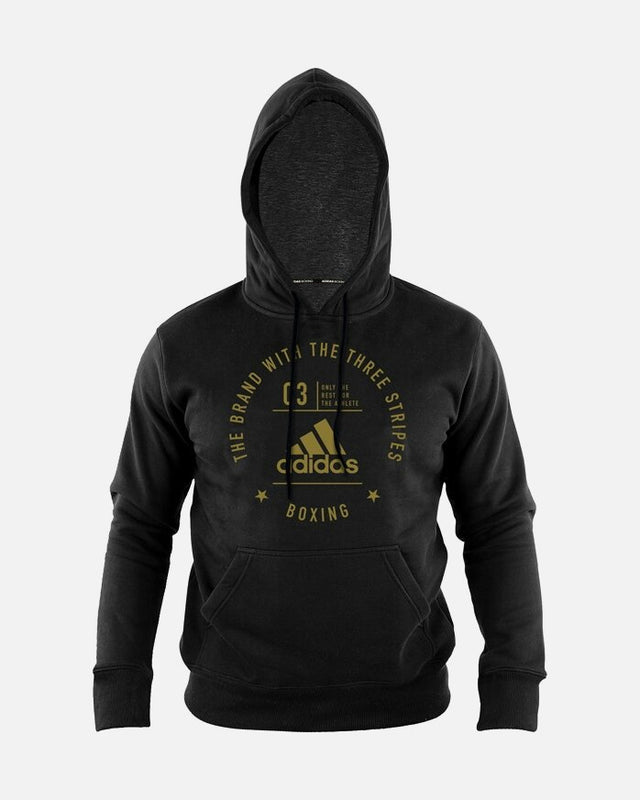 Adidas Hoodie Community Boxing – Schwarz/Gold