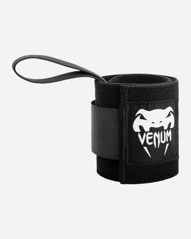 Venum Hyperlift Weightlifting Wrist Wraps – Black