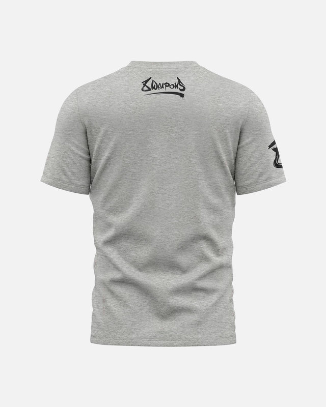 8 WEAPONS T-Shirt Sak Yant Tigers - Grijs
