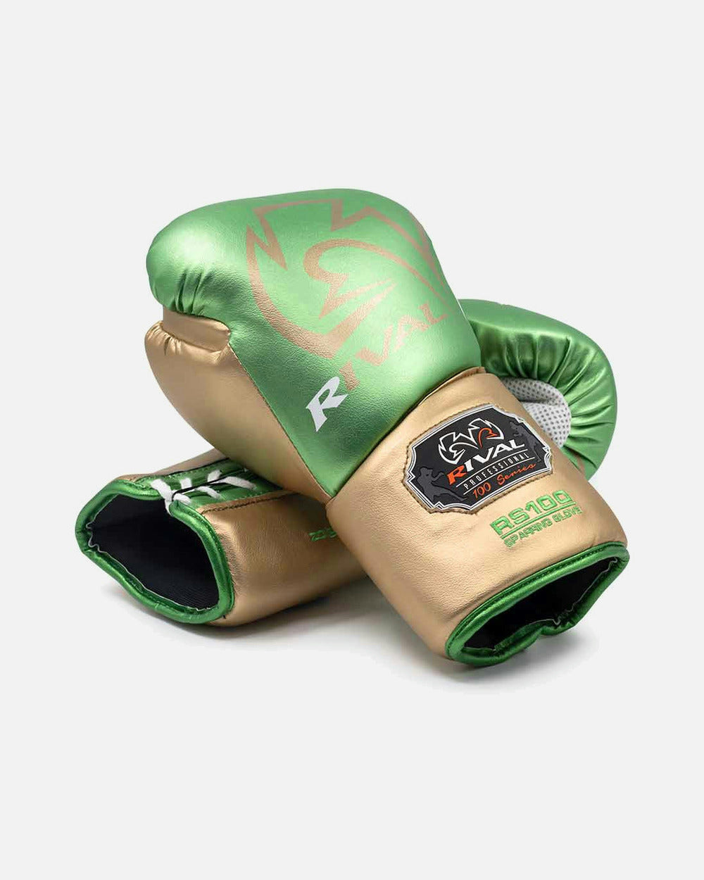 Rival Bokshandschoenen RS100 Pro Sparring - Groen/Goud